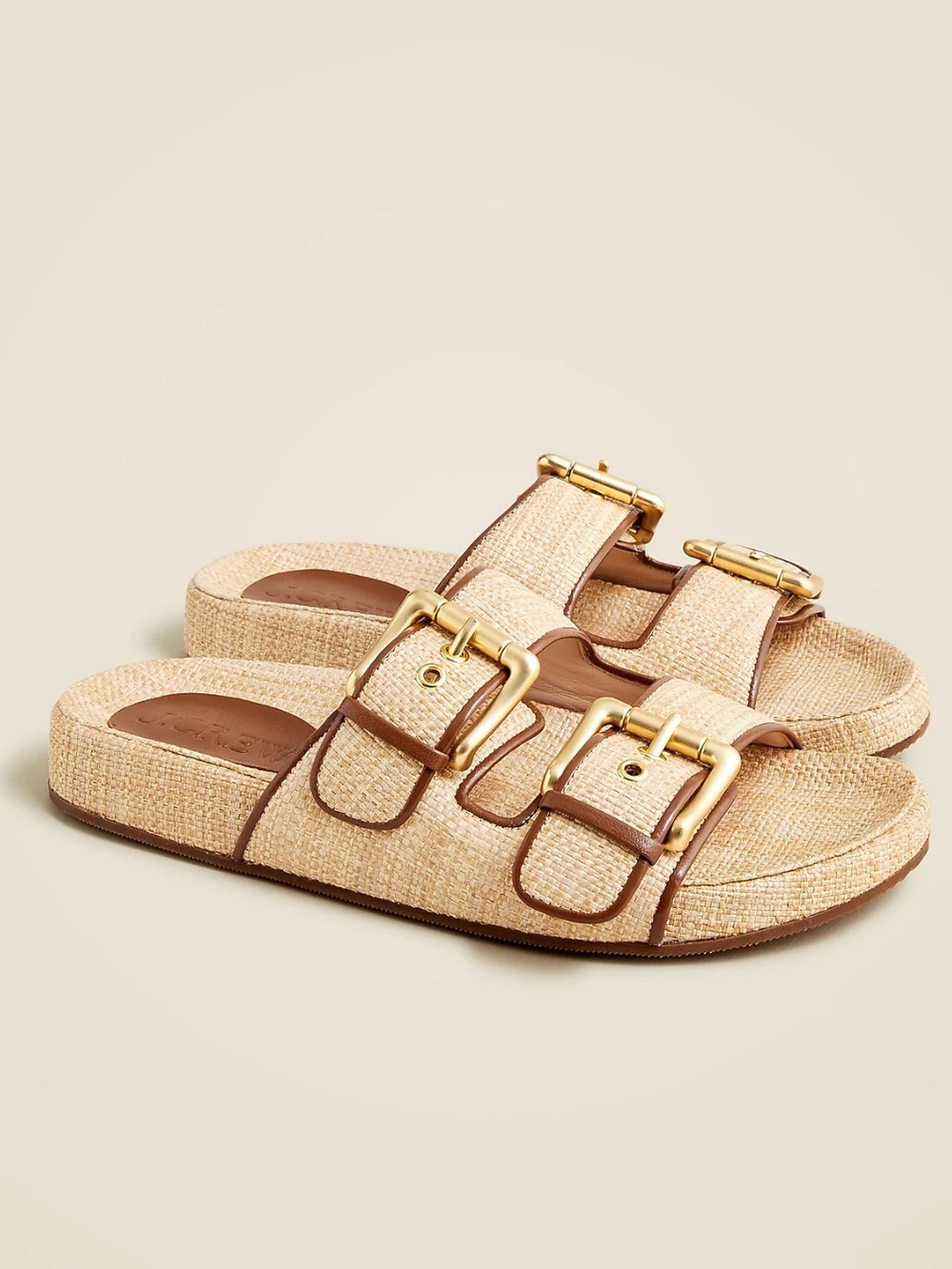 J. Crew Marlow Sandal in Raffia